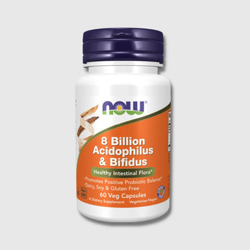 8 Billion Acidophilus & Bifidus NOW Foods - 60 vege capsules | Megapump